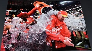 ANDY REID & STEVE SPAGNUOLO SIGNED KANSAS CITY CHIEFS 16x20 PHOTO BECKETT - Picture 1 of 1