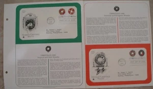 Postal First Day FDC Stamp # 3249-3252 Greetings Christmas Wreaths 32 cent 1998 - Picture 1 of 1