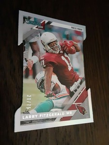 2019 Donruss Photo Variation Press Proof Silver Die Cut V10 Larry Fitzgerald /75