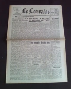 Le lorrain - N°142 11 Novembre 1944 - Imagen 1 de 1