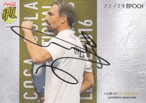 2016 GORAN IVANISEVIC /29 EPOCH PREMIER TENNIS LEAGUE Auto