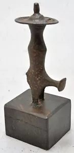 Antique Iron Sword Hilt Handle on Stand Original Old Hand Crafted - Picture 1 of 8