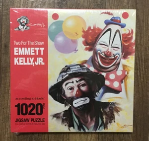 Emmett Kelly Jr Two For The Show CLOWNS Jigsaw Puzzle 1020 Pieces Hoyle Vtg 1990 - Picture 1 of 3