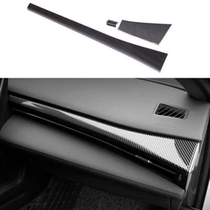 For Toyota Avalon 2019-22 ABS Carbon Look Console Dashboard Co-pilot Strip Cover - Picture 1 of 10
