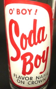 vintage ACL Soda Bottle:  SODA BOY of ST. JOSEPH, MO - 10 oz ACL - Picture 1 of 3