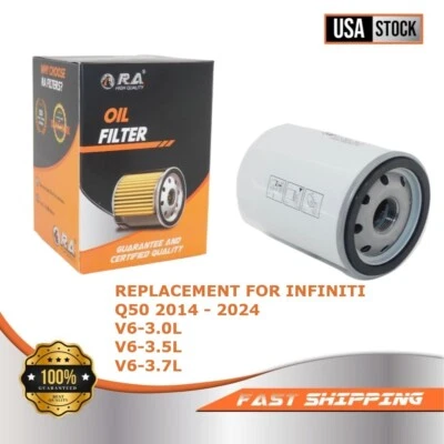 6607 Spin-On Engine Oil Filter for INFINITI Q50 2014 - 2024 Sport Sedan HYBRID - Image 1 of 4