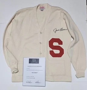 Jim Brown Signed The Express On-Camera Used Syracuse Letter Sweater Ernie Davis - Picture 1 of 13