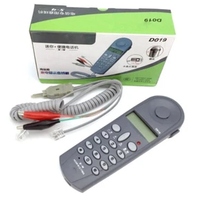 D019 Landline Telephone Caller Display Corded Phone Big Button Test Telephone - Zdjęcie 1 z 6