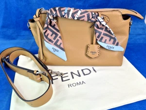 FENDI ROMA Selleria Leather Crossbody Hand Bag Made in Italy, MINT/NEAR NEW - Picture 1 of 16