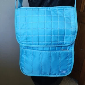 Lug Medium Size Crossbody Messenger Style Bag Teal Turquoise RFID Organizer - Picture 1 of 16
