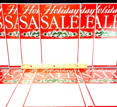 PRIME ⭐AVAIL NOW FOR XMAS 2025!!⭐ 15/LOT OLD CHRISTMAS VTG STORE SALE PRICE TAGS SIGNS