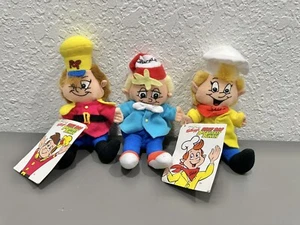 Kellogg's 1997 Snap Crackle Pop Sitzsack Frühstücksbündel Plüschtier Set - Bild 1 von 17