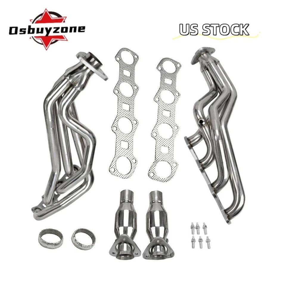 Cabezales colector de escape de acero inoxidable modulares V8 para Ford F150 99-04 4x4 tracción trasera 5,4 L Foto 1 de 4