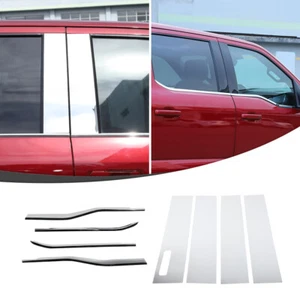 Tiras de moldura de cubierta de poste de ventana + alféizar inferior de pilar para Ford F150 2021-23 cromadas - Imagen 1 de 17