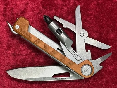 Gerber Armbar Drive Orange Multi-Tool 5 Tools Bit Holder Knife Used (437) - Image 1 of 4