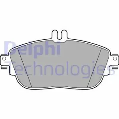 Pastillas de freno semimetálico LP2441 DELPHI para MERCEDES-BENZ INFINITI - Imagen 1 de 4