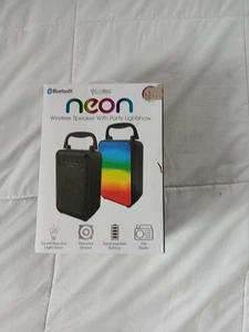 Altavoz Bluetooth inalámbrico Illumina Neon con espectáculo de luces de fiesta - Imagen 1 de 6