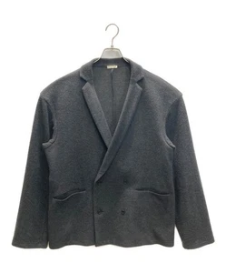 Blanc YM double-breasted wool jacket Size: S Gray Men - Picture 1 of 7