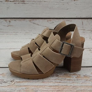 Womens Brown Fisherman Chunky Heel Pumps Size 8.5 Universal Thread Anastasia NWT - Picture 1 of 15