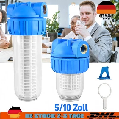 Wasserfilter Vorfilter 1" 5000 L/H Pumpenfilter Filter Hauswasserwerk 8 Bar Fest - Bild 1 von 2