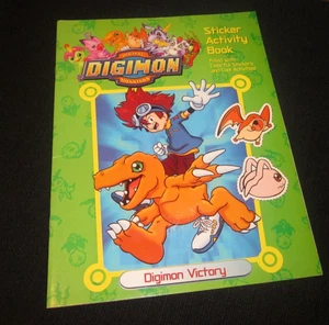 Digimon Digital Monsters "Digimon Victory" Sticker Activity Book Vintage 2000 - Picture 1 of 13
