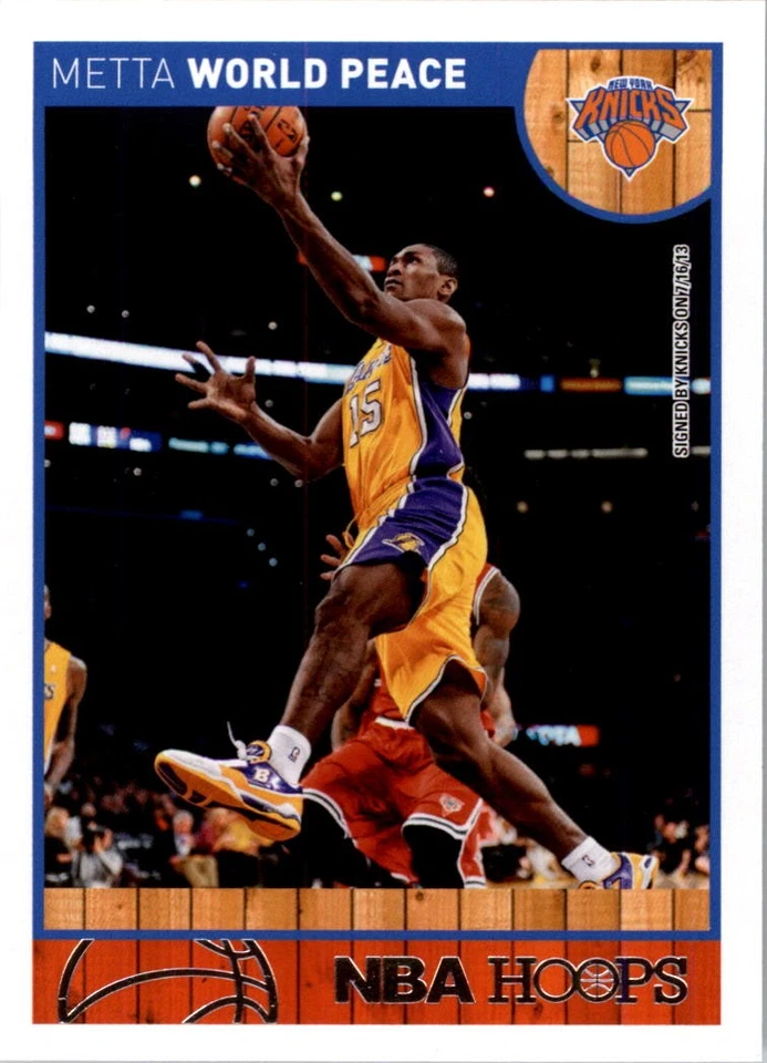 2013-14 Hoops Red Backs #254 Metta World Peace - BSK - Image 1 of 2