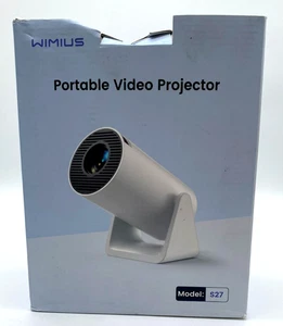 Wimius Portable Desktop Video Projector With Remote Model S27 - White Bundle - Picture 1 of 3