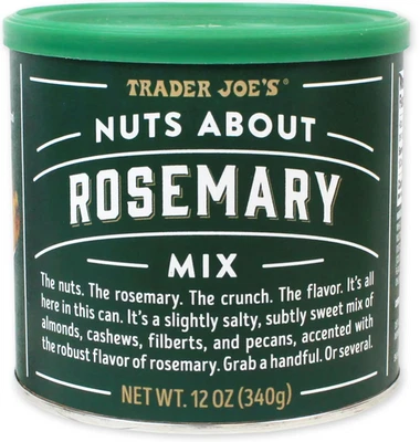 Trader Joe’s Nuts About Rosemary Mix 12 oz Best by 8/27/26 - Image 1 of 4