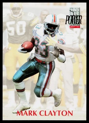 Mark Clayton, 1992 Pro Set Power, #183, Miami Dolphins, - Image 1 of 2