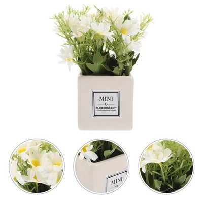  Dekorative Blumen Margeriten Künstlich Falsche Pflanzen Gänseblümchen - Bild 1 von 4