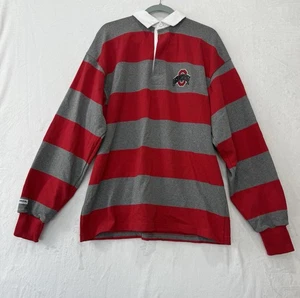 Vintage Ohio State Buckeyes Rugby Langarmshirt Large Polo Größe XXL Neu mit Etikett - Bild 1 von 10