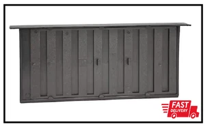 16 pulgadas X 8 pulgadas Base deslizante de resina plástica ventilación en negro - Imagen 1 de 3