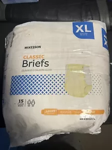 15 McKesson Adult Disposable Diaper Briefs Underwear XL Light Absorb Tab Closure - Picture 1 of 3