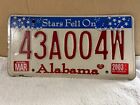 Vintage 2003 Alabama License Plate