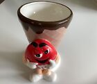 M&M's Ice Cream Shop Red Waffle Cone Candy Dish -Sundae Cup Vintage