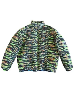 ERL Quilted Tiger Camo Pattern Down Puffer Jacket 100% Authentic Mens - Picture 1 of 7