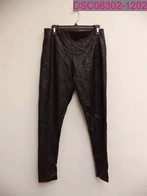 Leggings para mujer Nordstrom de imitación de cuero negros grandes (12-14) NO378115MI 28" Insea Foto 1 de 4