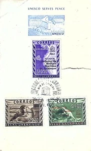 1961 Ecuador Galápagos Stamps FDC – UNESCO First Day Cover, Marine Biology - Picture 1 of 3