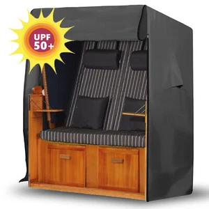 Strandkorb Schutzhülle Wetterfest 600D Strandkorbhülle XXL Abdeckung XL Hülle - Bild 1 von 29