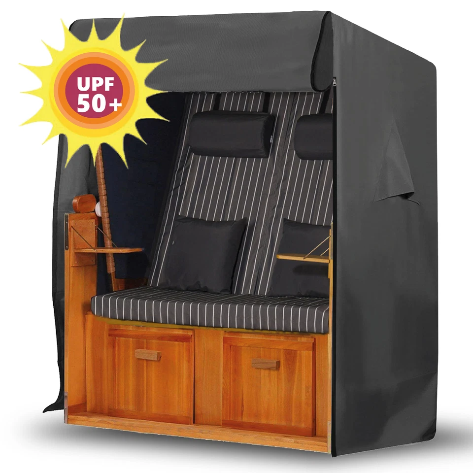 Strandkorb Schutzhülle Wetterfest 600D Strandkorbhülle XXL Abdeckung XL Hülle - Bild 1 von 4