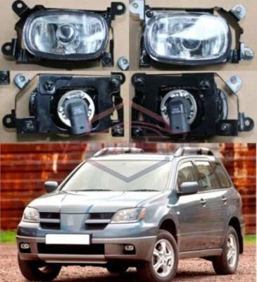 Left & Right Front Fog Lights Lamp Assembly For MITSUBISHI Outlander 2003-2006 - Image 1 of 3