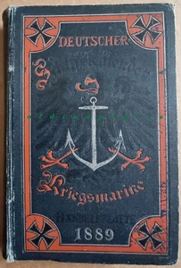 Schiffskalender für Kriegsmarine und Handelsflotte Schwarz-Flemming 1889 - Bild 1 von 24