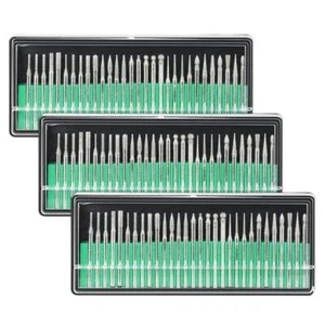 Diamantfräser-Set, 90 Stück diamantfräser Schleifen Drehwerkzeug Diamantbohrkron - Bild 1 von 7