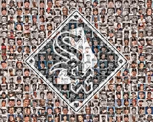 Chicago White Sox Photo Mosaic 200+ Player Mosaic Baseball Gift Wall Print Art - Picture 1 of 17