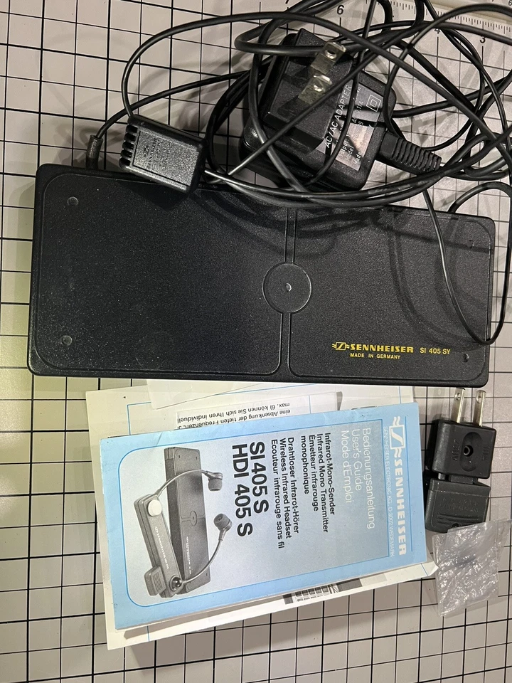 Vintage Sennheiser Infrared Mono Transmitter + Wireless Infrared Headset - Image 1 of 4