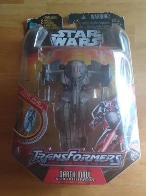 Star Wars Transformers Darth Maul Sith Infiltrator Figure Hasbro 2006 (CIB) - Image 1 of 4