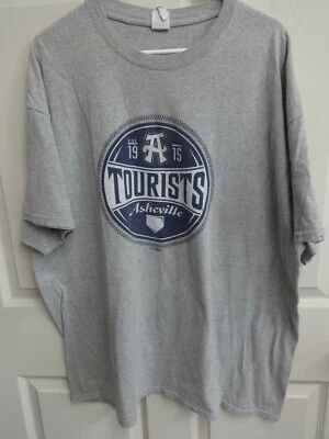 2015 MiLB Asheville Tourists“100周年纪念”棒球T恤男式2XL — 第 1/4 张图片