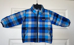 Patagonia Kids Duck Down Blue Jacket 3-6 Months. - Picture 1 of 7