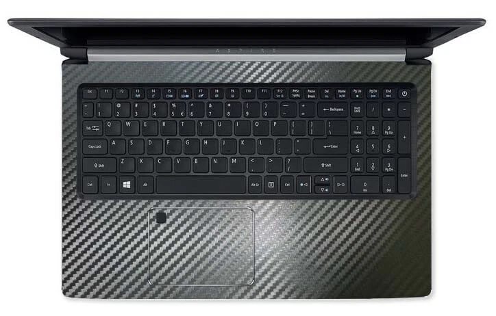 2-pack Black Palmrest Vinyl Sticker Protector for ACER Aspire A715-72G A715-71G - Image 1 of 1