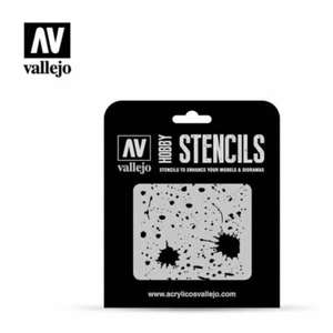 Vallejo SPLASH & STAINS (1/35) Airbrush Stencil - Picture 1 of 1